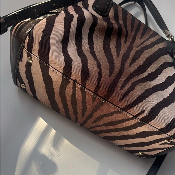 Wild Safari Chic Coach Brown Tan Animal Print  Shoulder Bag - Picture 10 of 11